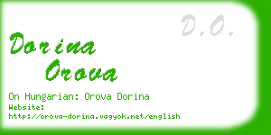 dorina orova business card